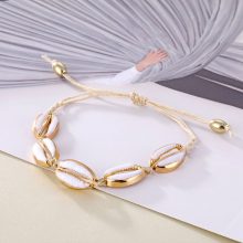 IPARAM Bohemia Vintage Shell Rope Chain Bracelet Women Beach Sea Shell Bracelet Anklet Jewelry Party Gift Wholesale