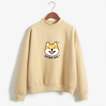 Women Harajuku Hoodies Cartoon Dog Shiba Inu Anime Printed Sweatshirt sudadera mujer moletom feminino Kawaii Pullover Top