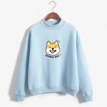 Women Harajuku Hoodies Cartoon Dog Shiba Inu Anime Printed Sweatshirt sudadera mujer moletom feminino Kawaii Pullover Top